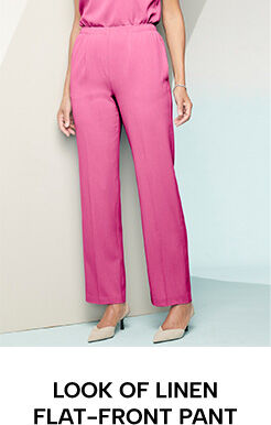 Look of Linen Flat-Front Pant