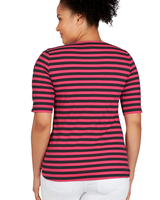 Ruby Rd® Striped Print Top thumbnail number 2