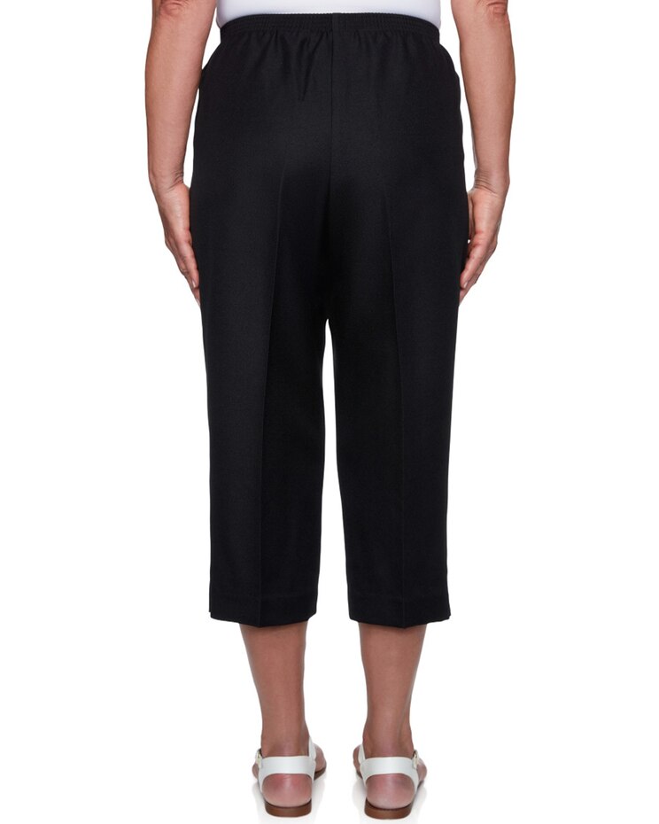 Alfred Dunner® Stretch Waist Accord Capri with Button Hem image number 2