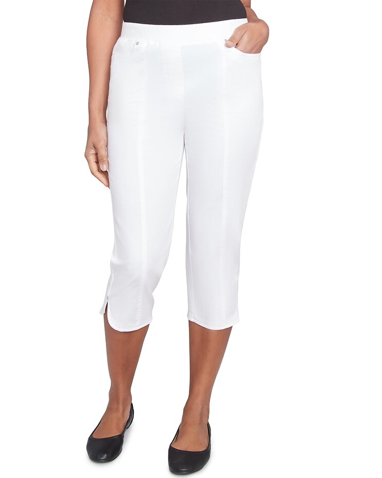 Alfred Dunner® Nantucket Tailored Tulip Hem Capri Pants image number 1