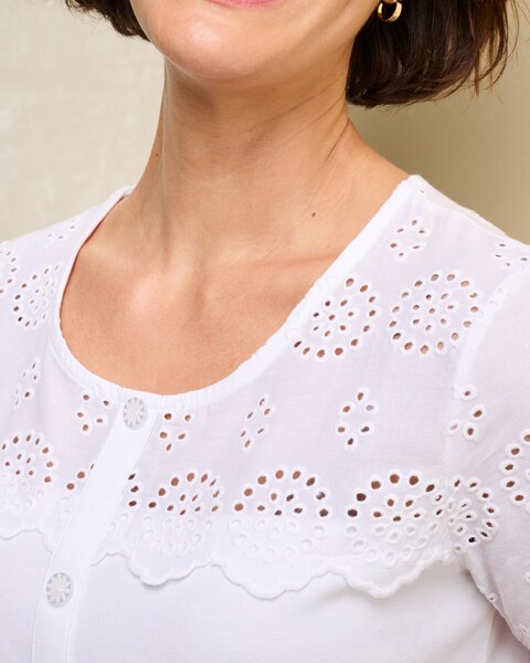 South Beach Eyelet Tee