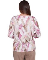Alfred Dunner® Telluride Classic Geometric Print Tee thumbnail number 2