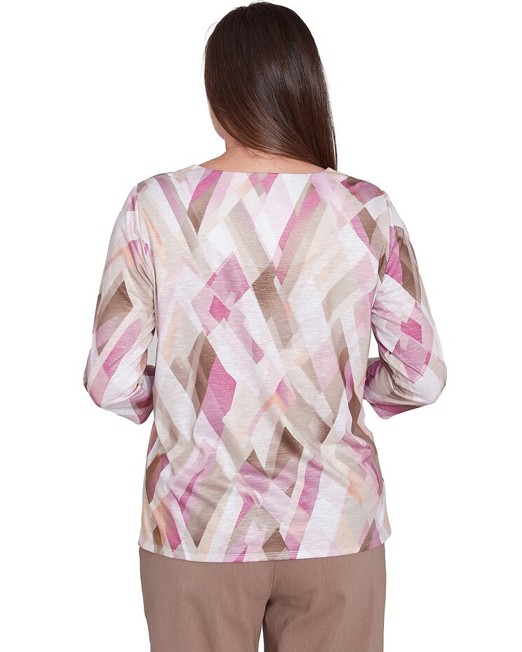 Alfred Dunner® Telluride Classic Geometric Print Tee image number 2