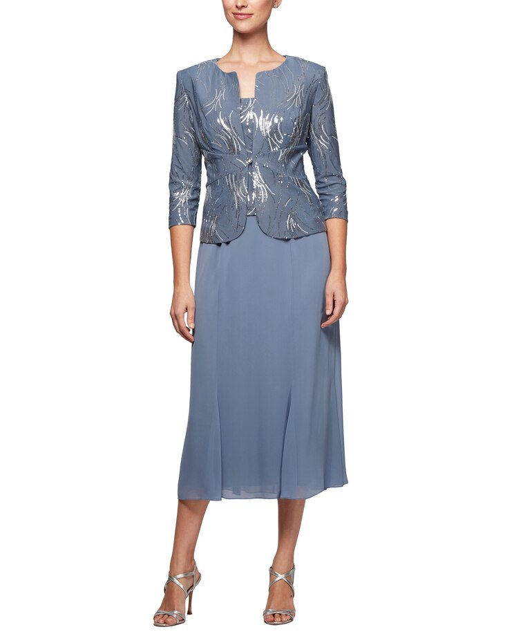 T-length Mock Jacket Dress  image number 1