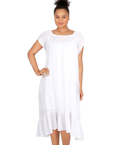 Ruby Rd® Isle Verde Double Gauze High Low Hem Dress