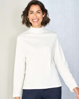 Essential Mock Neck Long Sleeve Tee thumbnail number 1