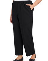 Alfred Dunner Classic Tailored Textured Proportioned Straight Leg Pants thumbnail number 2