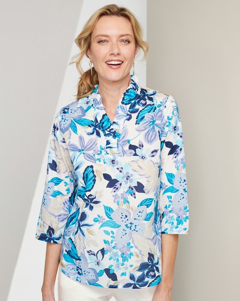 Paradise Island Ruffle Blouse