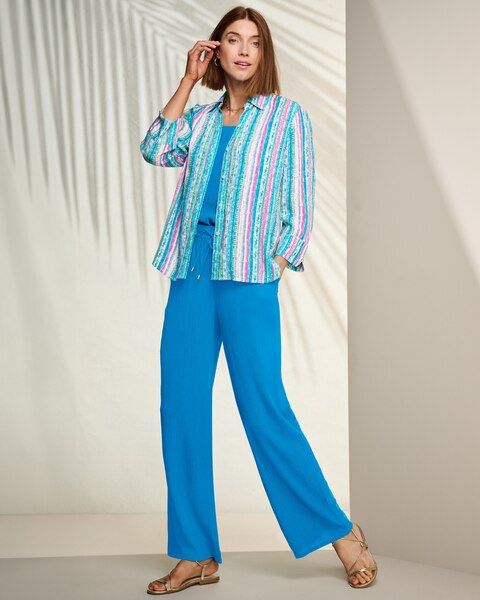Boca Crinkle Striped Shirt