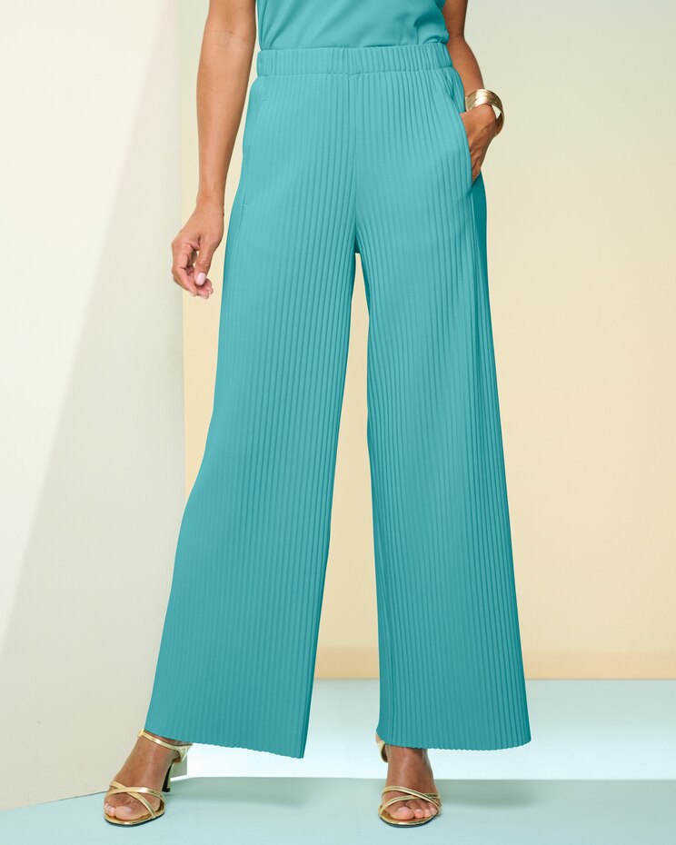 Wave Pleated Pants image number 1