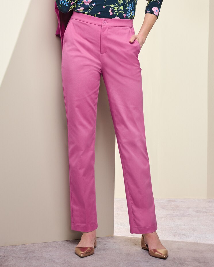 Comfort Stretch Zip-Front Pants image number 1