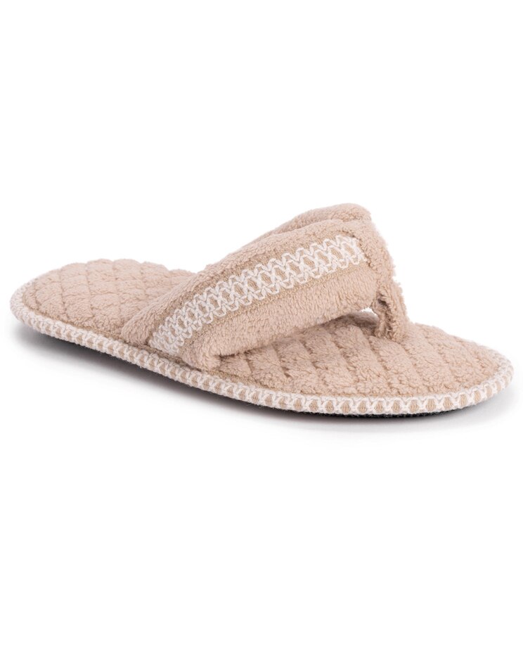 MUK LUKS® Darlene Micro Chenille Thong Slipper image number 1