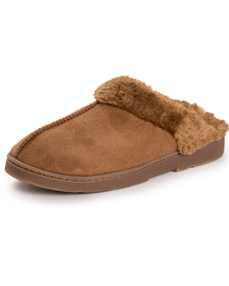 MUK LUKS® Women's Poly Suede Clog Slippers image number 2