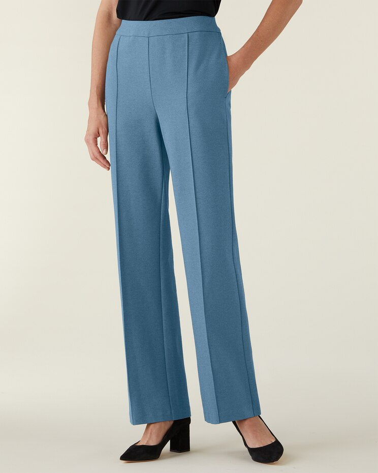 Slimtacular® Ponte Wide-Leg Pants image number 1