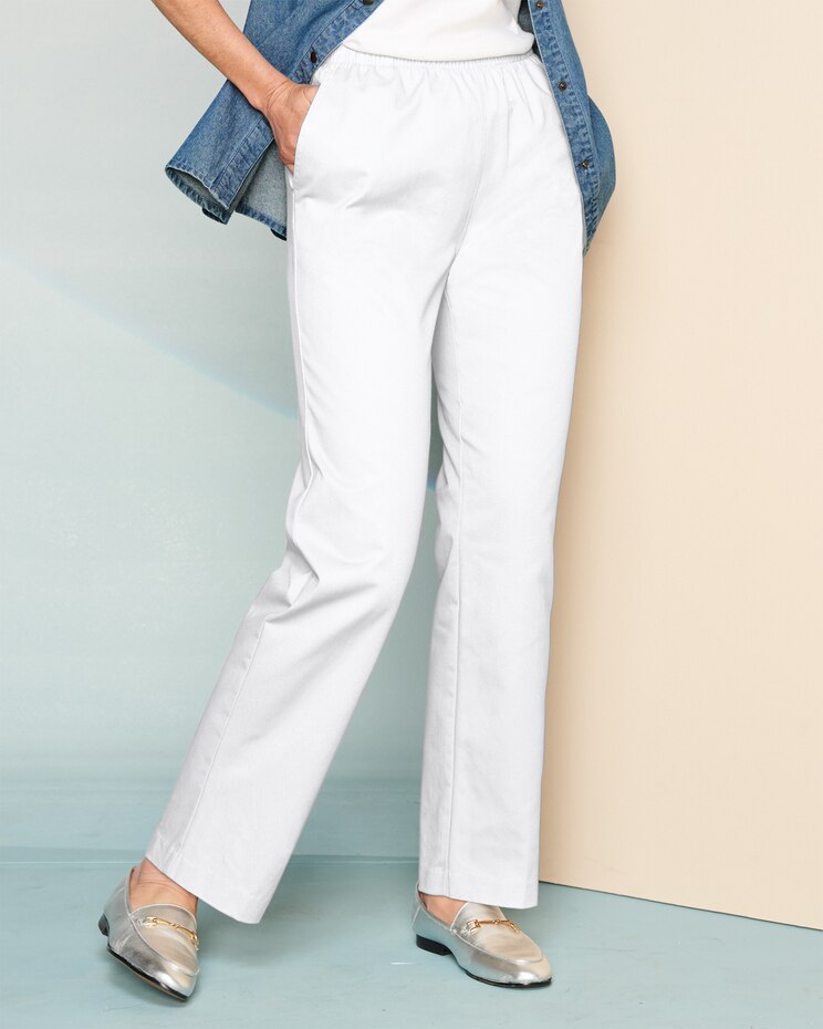Classic Comfort® Straight Leg Pull-On Pants image number 1