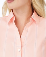 Foxcroft Mary 3/4 Sleeve Stretch Stripe Shirt thumbnail number 5
