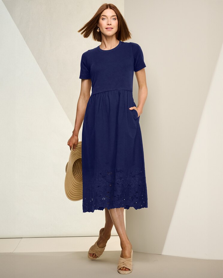 Eyelet Border Dress image number 1