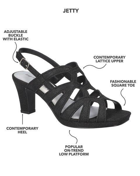 Easy Street® Jetty Heeled Sandals