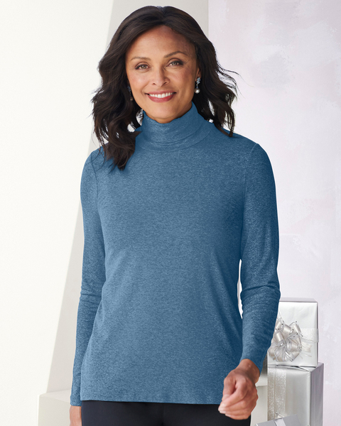 Long Sleeve Turtleneck Top by Picadilly