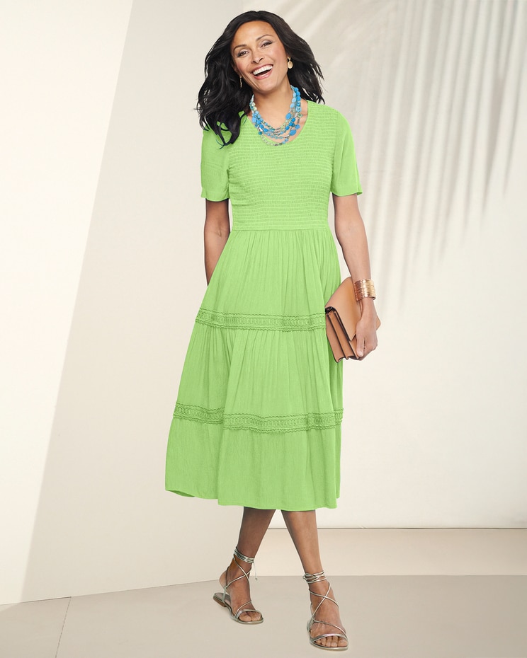 Malibu Gauze Tiered Dress image number 1