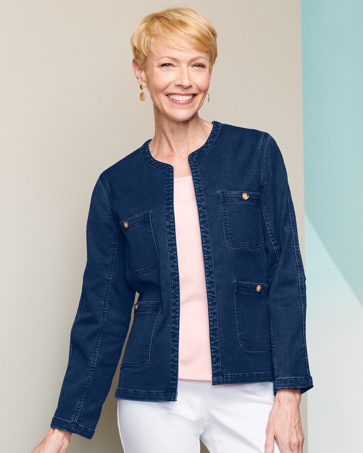 Soft Stretch Denim Jacket image number 1