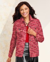 Luxe Holiday Tweed Jacket thumbnail number 1