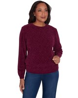 Alfred Dunner® Classics Classic Chenille Pullover Sweater thumbnail number 1