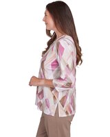 Alfred Dunner® Telluride Classic Geometric Print Tee thumbnail number 4