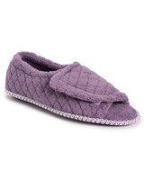 MUK LUKS® Women's Marylou Micro Chenille Quilt Velcro Slide Slippers thumbnail number 1