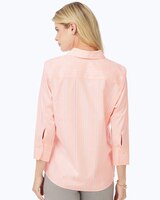 Foxcroft Mary 3/4 Sleeve Stretch Stripe Shirt thumbnail number 2