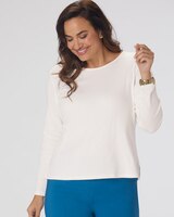Essential Jewel Neck Long Sleeve Tee thumbnail number 2