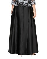 Satin Ballgown Skirt with Pockets and Inverted Pleat Detail thumbnail number 2