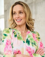 Tropical Leaf Print Top thumbnail number 4