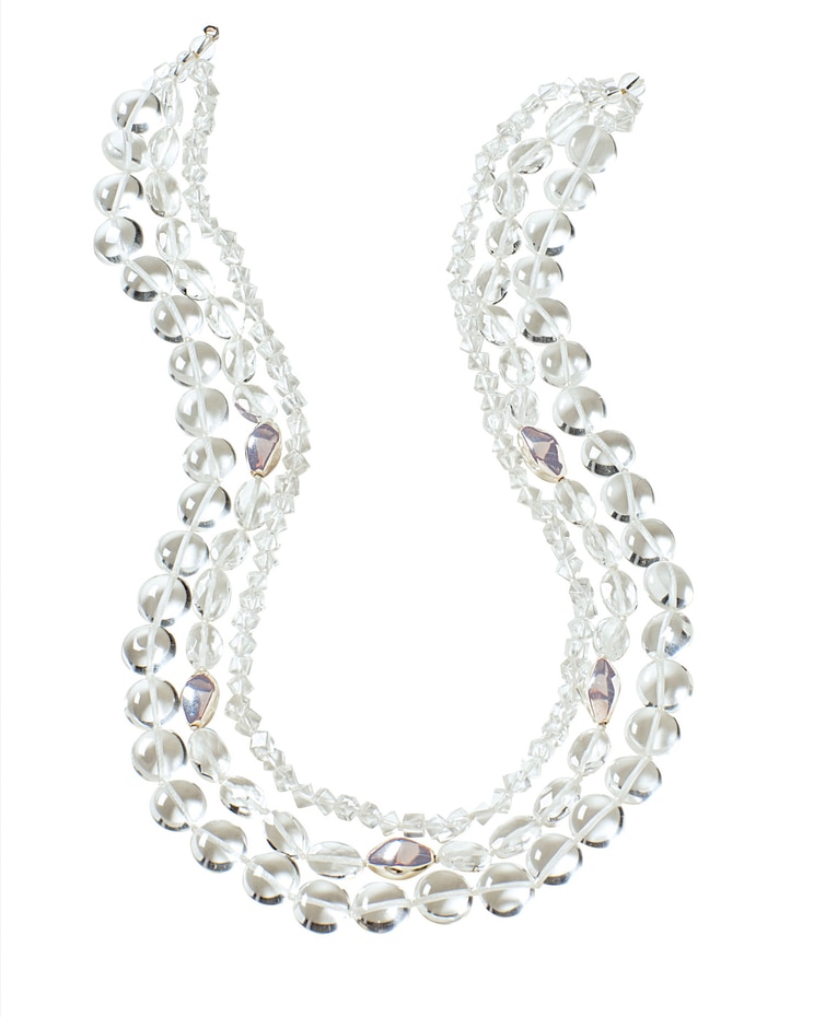 Multi Row Quartz Necklace image number 1