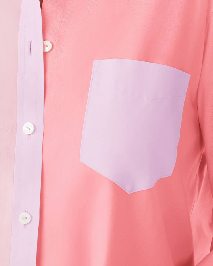 Foxcroft Boyfriend Long Sleeve Mix Shirt image number 3