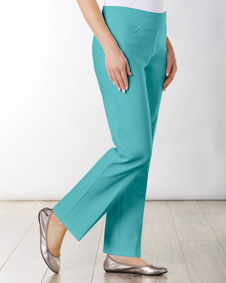 Slimtacular® Ponte Straight Leg Pull-On Pants image number 3