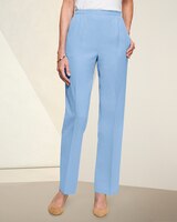 Herringbone Straight Leg Pull-On Pants thumbnail number 1