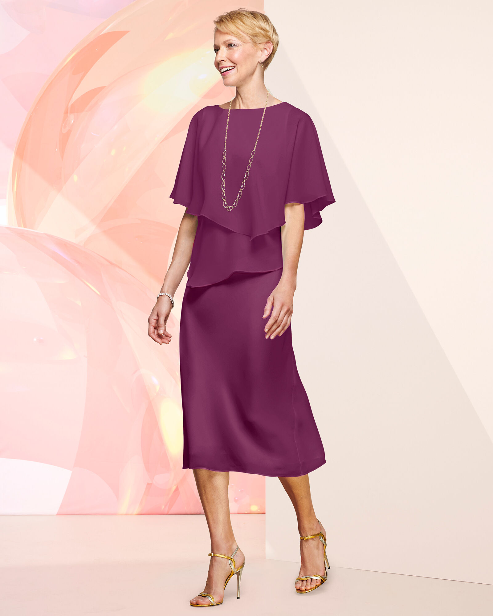 Special Occasion Flirty Two Piece Dress Draper s Damon s