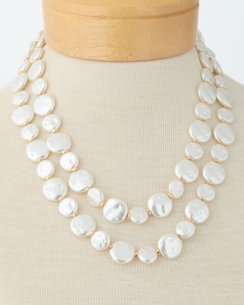 Textured Pearl Necklace