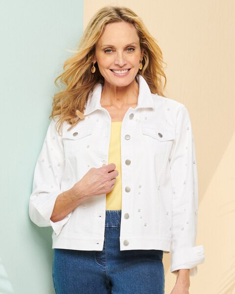 Pearl Sateen Jean Jacket