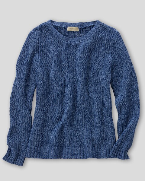 Linen/Cotton Textured Pullover