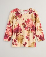 Alfred Dunner® Mulberry Street Floral Shimmer Print Sweater thumbnail number 4