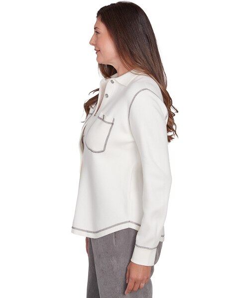 Alfred Dunner® Copenhagen Button Up Shirt Jacket