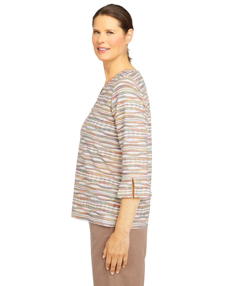 Alfred Dunner® Stonehenge Chenille Top image number 2