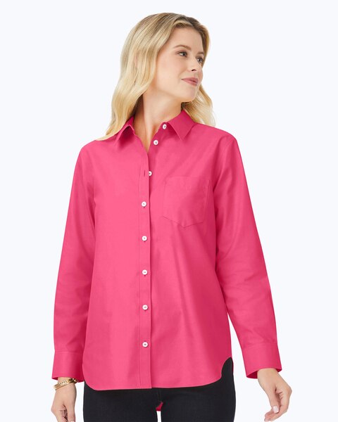 Foxcroft Boyfriend Long Sleeve Shirt