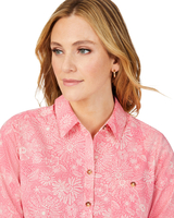 Zoey Roll-Tab Drawn Floral Shirt thumbnail number 3