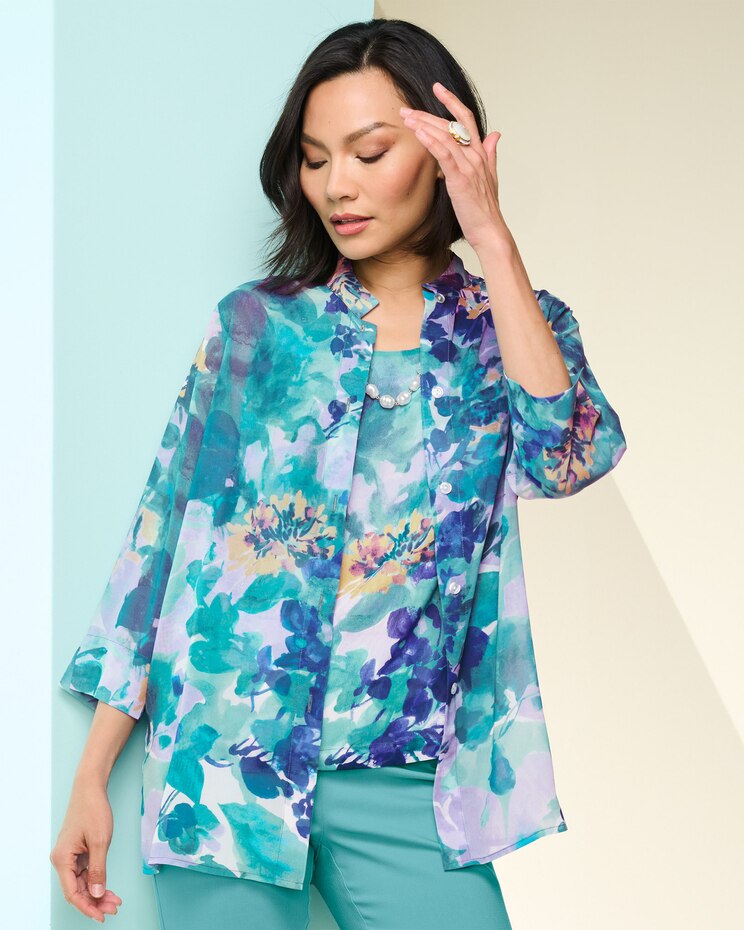 Zen Floral Tank image number 2