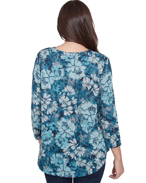 Ruby Rd® Wintery Glow Knit Embellished Winter Top
