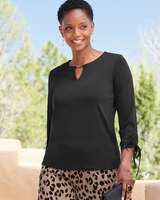 Ruched Sleeve Top thumbnail number 1