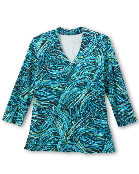 Whispering Beads V-Neck Tee